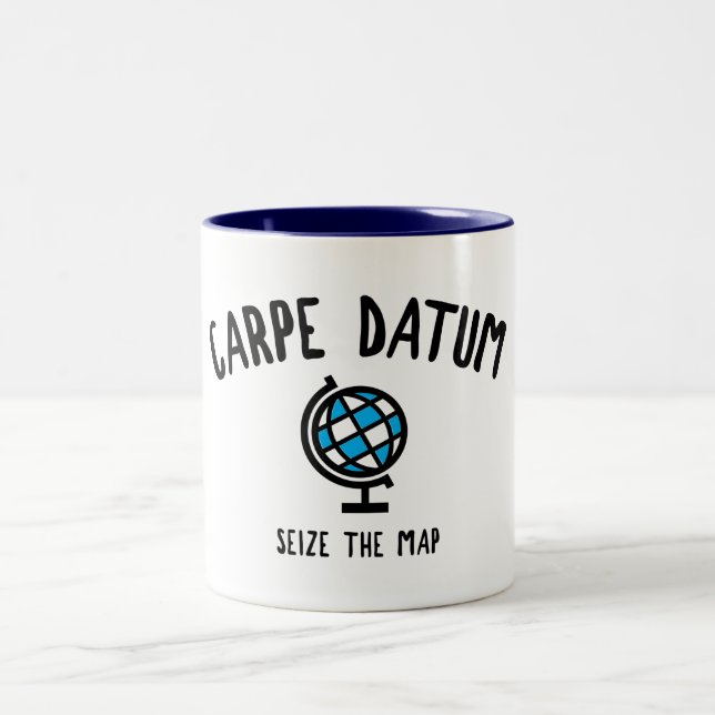 Tasse 2 Couleurs Carpe Datum Saisir La Carte (Centre)
