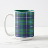 Carreaux rustiques Douglas bleu vert Tartan