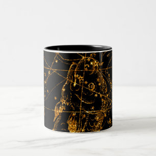 Tasse 2 Couleurs Carte céleste astrologique Poisson doré
