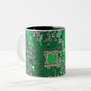 Tasse 2 Couleurs Carte circuit imprimé circuit vert PCB