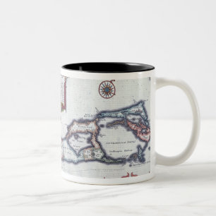 Tasse 2 Couleurs Carte des Bermudes