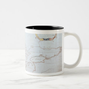 Tasse 2 Couleurs Carte des Great Lakes
