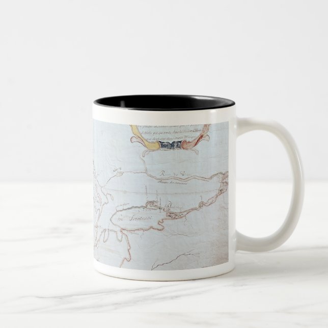 Tasse 2 Couleurs Carte des Great Lakes (Droit)