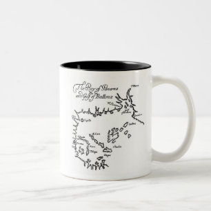 Tasse 2 Couleurs Carte des trésors de pirates