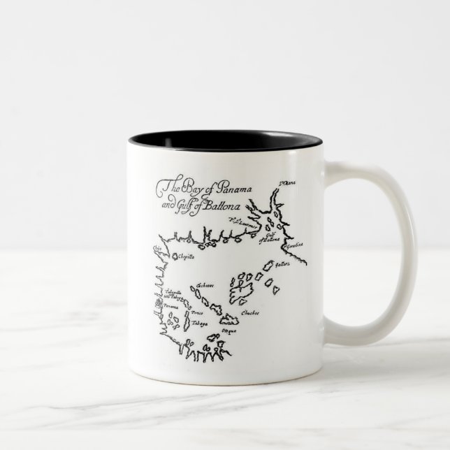 Tasse 2 Couleurs Carte des trésors de pirates (Droit)