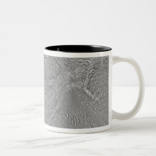 Tasse 2 Couleurs Carte globale de la lune Dione de Saturn