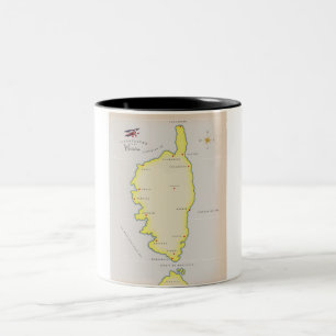 Tasse 2 Couleurs Carte illustrée de Corse