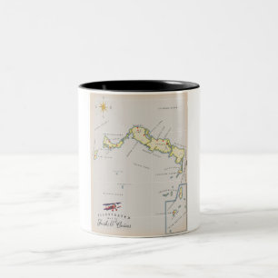 Tasse 2 Couleurs Carte illustrée de Turks and Caicos