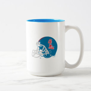 Tasse 2 Couleurs Casque Ole Miss Football Bleu clair