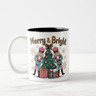 Tasse 2 Couleurs Casse-Noisette Coquette Léopard Noël Joyeux et Lum