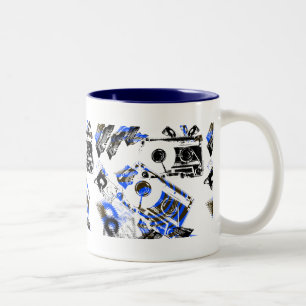 Tasse 2 Couleurs Cassette de musique du DJ