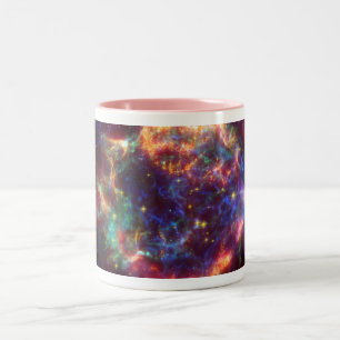 Tasse 2 Couleurs Cassiopeia Galaxy Remnant Supernova