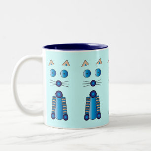 Tasse 2 Couleurs CAT bleu