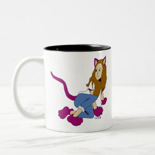 Tasse 2 Couleurs catgirl