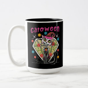 Tasse 2 Couleurs Catoween Halloween