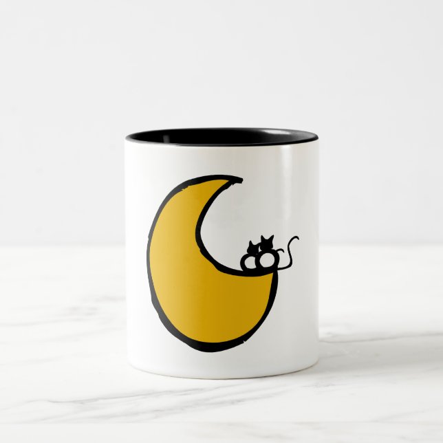 Tasse 2 Couleurs Cats in the Moon (Centre)