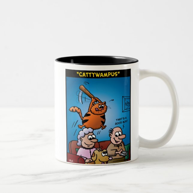 Tasse 2 Couleurs Cattywampus (Droit)