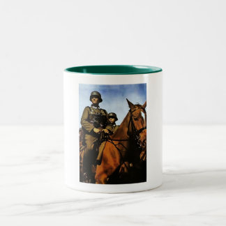 Tasse 2 Couleurs Cavalerie d'Allemand de 2ÈME GUERRE MONDIALE
