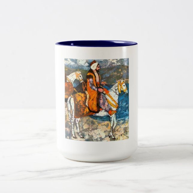 Tasse 2 Couleurs Cavalier arabe (Centre)