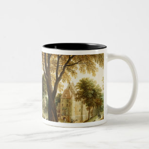 Tasse 2 Couleurs Cavaliers et chiffres élégants sur un chemin