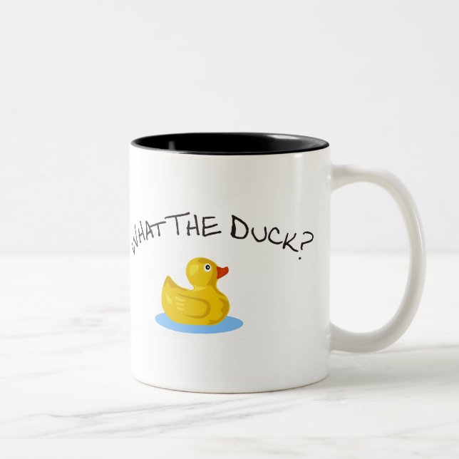 Tasse 2 Couleurs Ce qui le canard (Droit)