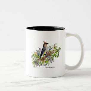 Tasse 2 Couleurs Cèdre de boue d'oiseaux