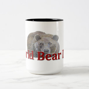 Tasse 2 Couleurs Célébration de la Journée mondiale de l'ours Typog