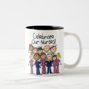 Tasse 2 Couleurs Célébrez nos infirmières