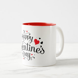 Tasse 2 Couleurs Céramique café Mug-Valentine Coeurs