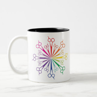 Tasse 2 Couleurs cercle de ciseaux