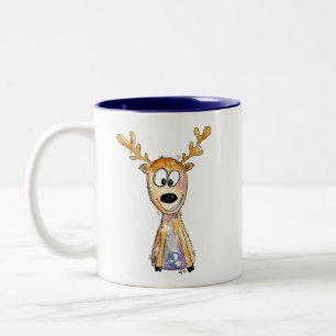 Tasse 2 Couleurs Cerf mignon