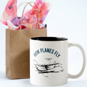 Tasse 2 Couleurs Cessna Avion Drôle Comment les Avions Volent Pilot