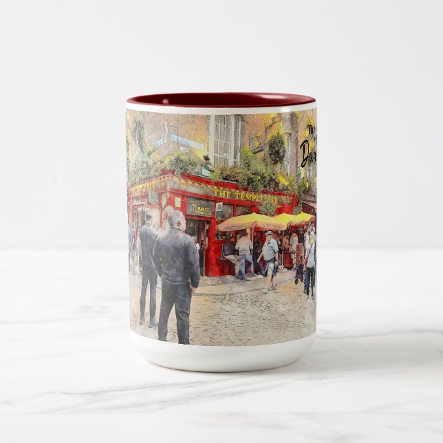 Tasse 2 Couleurs C'est Dublin-Irlande (Centre)