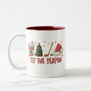 Tasse 2 Couleurs C'est la saison Hockey Sports d'hiver Vacances 