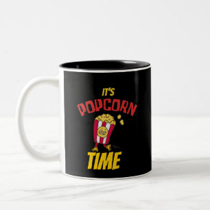 Tasse 2 Couleurs C'est le moment du pop-corn drôle