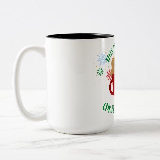 Tasse 2 Couleurs C'est ma confiture de Noël (Gauche)