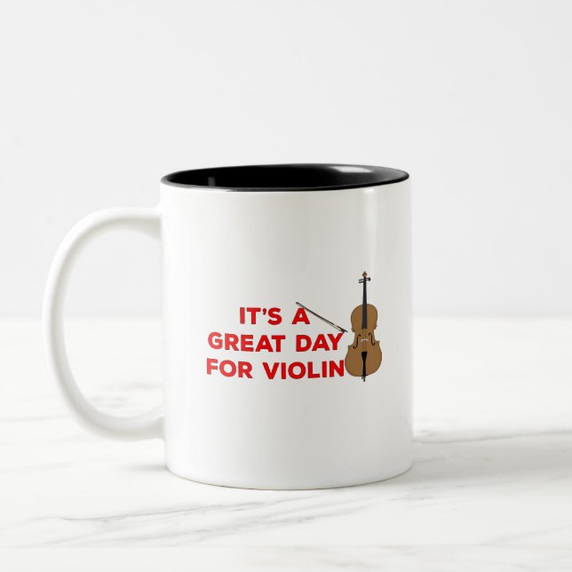 Tasse 2 Couleurs C'est un grand jour pour le violon (Gauche)