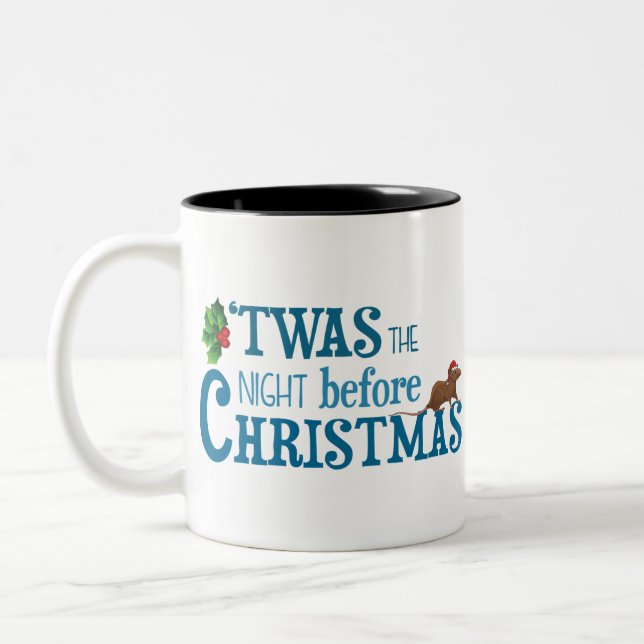 Tasse 2 Couleurs c'était la veille de noël (Gauche)