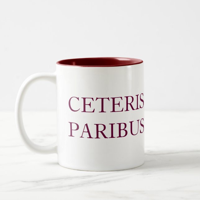 TASSE 2 COULEURS CETERIS PARIBUS (Gauche)