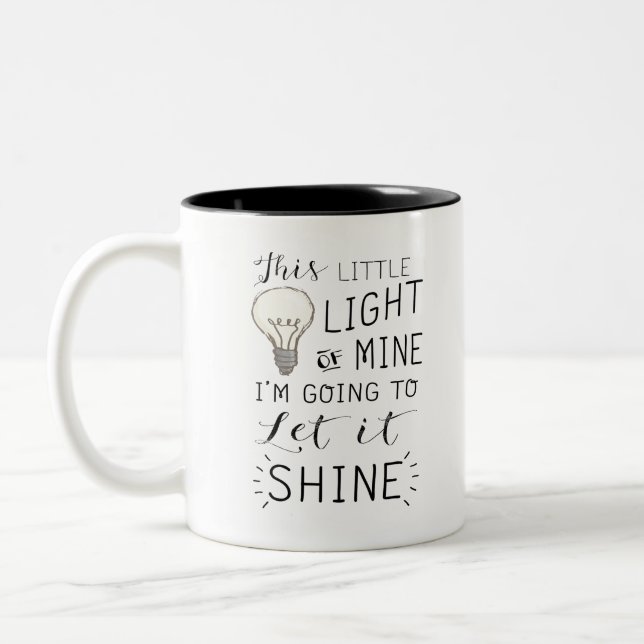 Tasse 2 Couleurs cette petite lumière de ma chanson (Gauche)