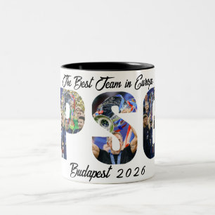 Tasse 2 Couleurs Champions consécutifs Personnalisés Paris PSG