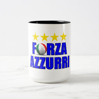 Tasse 2 Couleurs Champions du Monde de Football Forza Azzurri 4