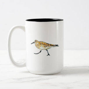 Tasse 2 Couleurs Charadriidé de plage de bécasseau