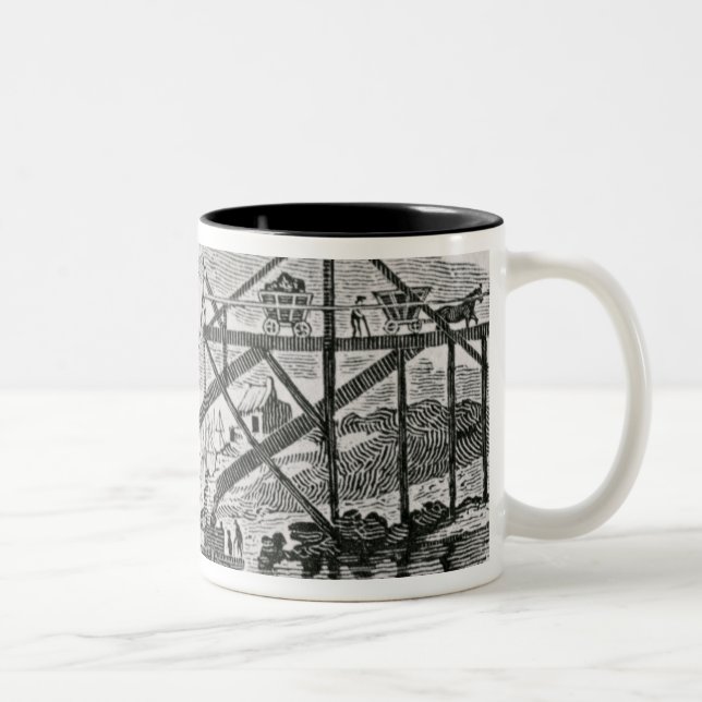 Tasse 2 Couleurs Charbon de chargement sur des cargos (Droit)