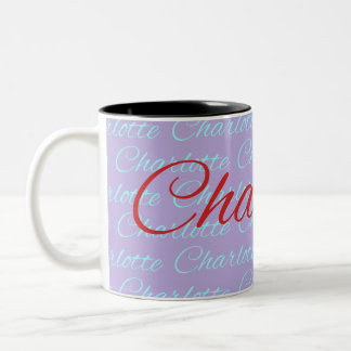 Tasse 2 Couleurs Charlotte Nom Motif Design