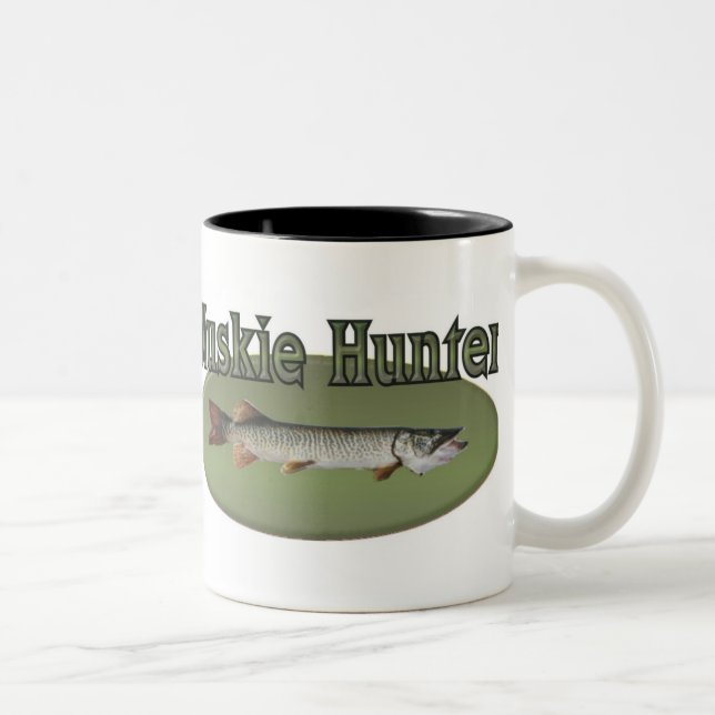 Tasse 2 Couleurs Chasseur de Muskie (Droit)