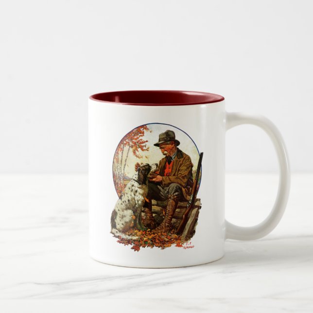 Tasse 2 Couleurs Chasseur et espagnol (Droit)
