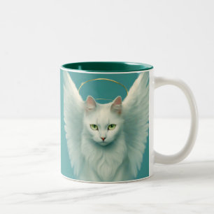 Tasse 2 Couleurs chat angélique