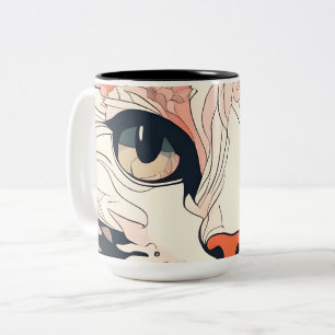 Tasse 2 Couleurs Chat Artistique