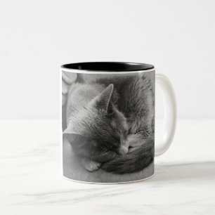 Tasse 2 Couleurs Chat couché